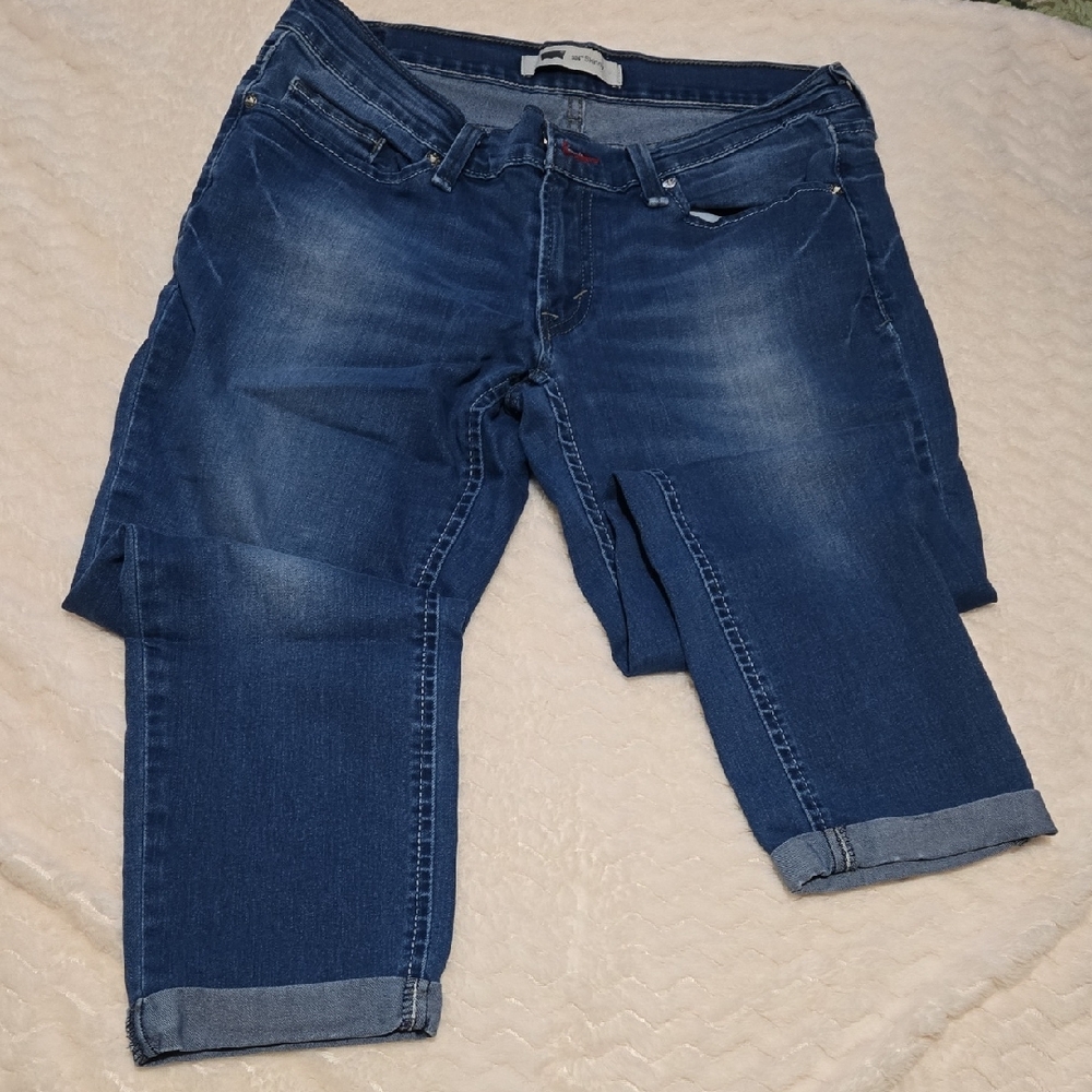 Levi's Blue Capri Jeans